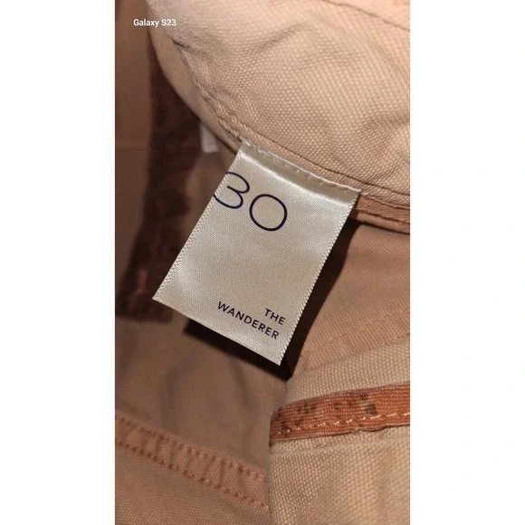 Anthropologie Pilcro The Wanderer Patchwork Low Slung Barrel Pants Size 30 Flaws - Picture 8 of 16